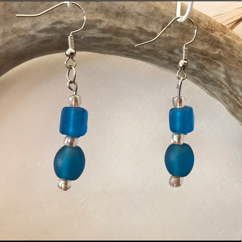 Azure earrings